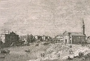 Canaletto Il Prints: Al Dolo, between c1741 and c1743. Creator: Bernardo Bellotto