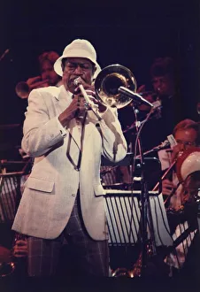 Trombonist Prints: Al Grey, Capital Radio Jazz Festival, Knebworth, Herts, 1982. Creator: Brian Foskett