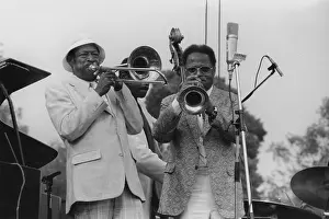 Clark Prints: Al Grey, Clark Terry, Capital Radio Jazz Festival, 1981. Creator: Brian Foskett