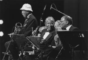 Al Grey, North Sea Jazz Festival, The Hague, Holland, 1991 Creator: Brian Foskett