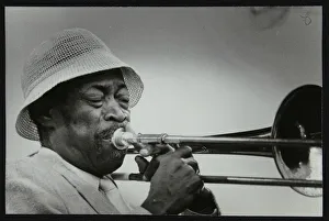 Al Grey Gallery: Al Grey performing at the Capital Radio Jazz Festival, Alexandra Palace, London, July 1982