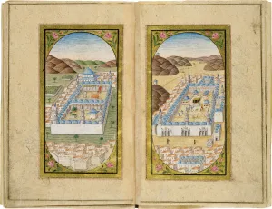 Hajj Prints: Al-Masjid al-Nabawi and Masjid al-Haram, 1783. Artist: Halimi, Mustafa (active 1770-1800)
