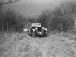 Inter Varsity Trial Prints: AL Watsons MG 18 / 80 with sports body competing in the Inter-Varsity Trial, November 1931