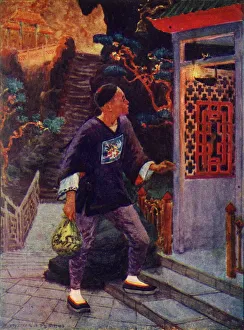 Magic Prints: Aladdin discovers the Lamp, c1930. Creator: Unknown