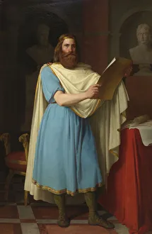 Alaric II, Visigothic King, 1856. Artist: Esquivel y Rivas, Carlos Maria (1830-1867)