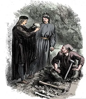 Tragedy Prints: Alas, poor Yorick! I knew him, Horatio, c1850
