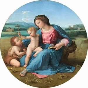 Sanzio Collection: The Alba Madonna, c. 1510. Creator: Raphael