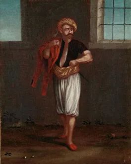 Fine Art Prints: An Albanian Sailor, 1700-1737. Creator: Workshop of Jean Baptiste Vanmour