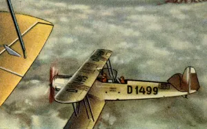 Albatros Prints: Albatros L 75 Ass plane, 1920s, (1932). Creator: Unknown
