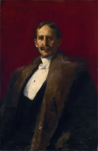 Fur Coat Gallery: Albert Clifford Barney, ca. 1900. Creator: Ottilie Wilhelmine Roederstein