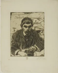 Intensity Prints: Albert Engström, 1905. Creator: Anders Leonard Zorn