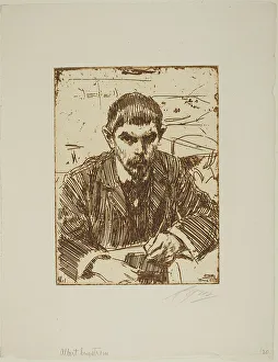 Zorn Anders Prints: Albert Engström, 1905. Creator: Anders Leonard Zorn