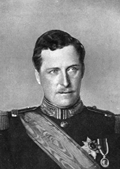 Images Dated 30th January 2008: Albert, King of Belgium, First World War, 1914.Artist: W&D Downey