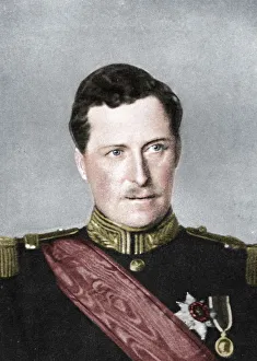 Albert, King of Belgium, First World War, 1914. Artist: W&D Downey