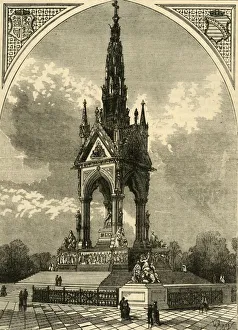 Gilbert Scott Prints: The Albert Memorial, c1876. Creator: Unknown