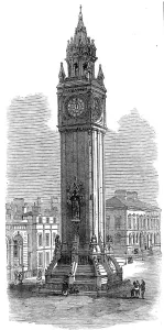 Enormous Prints: The Albert Memorial Tower, Belfast, 1870. Creator: Unknown