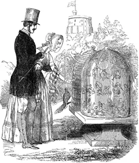 Albert, Prince Consort, showing his hives to Queen Victoria