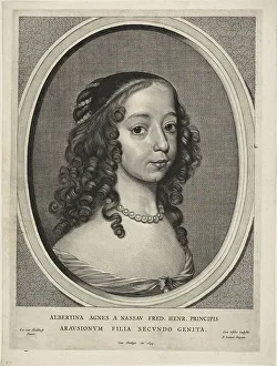 Cornelis Visscher Prints: Albertine Agnes of Nassau, n.d. Creator: Cornelis de Visscher