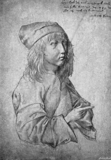Cust Gallery: Albrecht Durer at the age of thirteen. From a drawing by himself, 1484, (1906)