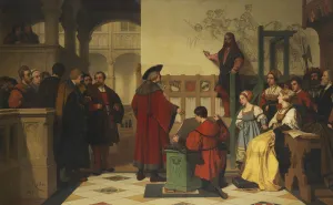 Durer Prints: Albrecht Dürer Visited by Emperor Maximilian, 1870. Creator: Koller, Wilhelm