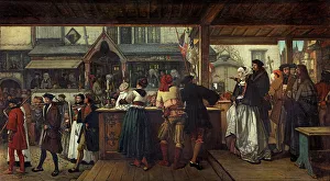Hendrik Leys Prints: Albrecht Durer Visiting Antwerp in 1520, 1855. Creator: Jan August Hendrik Leys