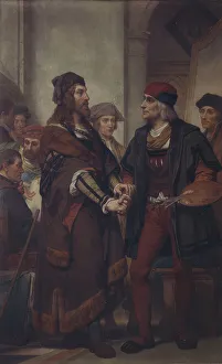 Metsys Quentin I Prints: Albrecht Durer Visiting Quinten Massijs, (c1500s), c1862-1872. Creator: Nicaise de Keyser