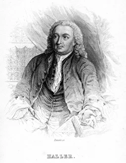 Albrecht von Haller, 18th century Swiss physician and scientist, c1840