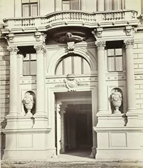 Albrechtsgasse No. 3, Portal am Wohnhause des Friedrich Ritter von Schey, 1860s