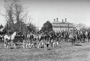 Fg Aflalo Prints: The Albrighton Hounds: A Meet at Stretton, c1903, (1903)