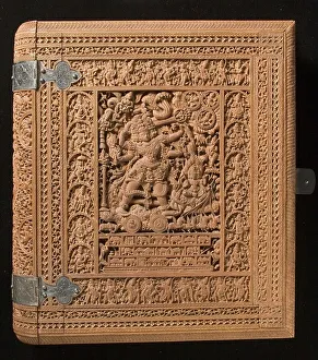 Siva Prints: Album Cover with Shiva as the Destroyer of the Three Cities of the Demons
