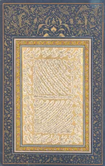 Album Leaf of Shekasteh-ye Nasta liq, first half 19th century