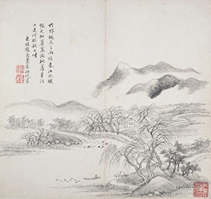 Willow Prints: Album after old masters and poems, 1650-1717. Creator: Wang Hui
