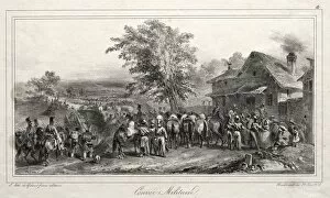 Auguste Raffet Collection: Album pour 1831: Convoi militaire, 1831. Creator: Auguste Raffet (French, 1804-1860)