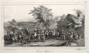 Auguste Raffet Collection: Album pour 1831: Convoi militaire, 1831. Creator: Auguste Raffet (French, 1804-1860)