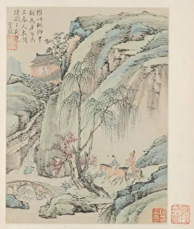 Album of Seasonal Landscapes, Leaf B (previous leaf 1), 1668. Creator: Xiao Yuncong (Chinese