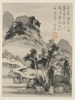 Album of Seasonal Landscapes, Leaf D (previous leaf 2), 1668. Creator: Xiao Yuncong (Chinese