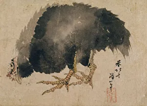 Chicken Prints: Album of Sketches by Katsushika Hokusai and His Disciples, 19th century. Creator: Hokusai