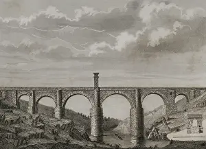 Vast Prints: Alcantara Bridge, Extremadura, Spain, 1852. Creator: Unknown