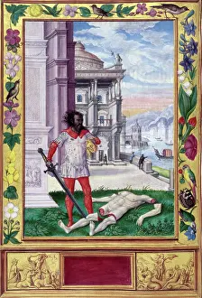 Decapitation Prints: An alchemical beheading and dismemberment, 1582. Creator: Unknown