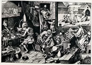 The Alchemist, 1558. Artist: Galle, Philipp (1537-1612)
