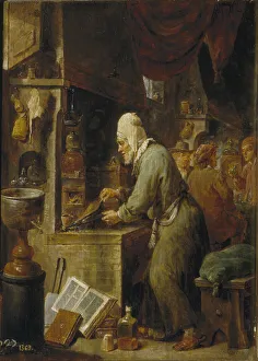 The Younger 1610 1690 Prints: An Alchemist, 1631-1640. Artist: Teniers, David, the Younger (1610-1690)