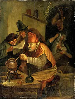 Laboratory Prints: An alchemist, c1670s. Creator: Unknown