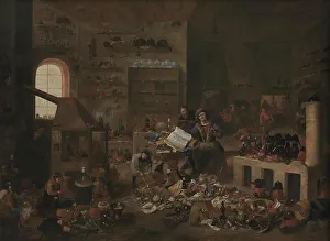 An Alchemist in his Laboratory, 1668-1671. Creator: Mattheus van Helmont