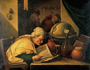 Laboratory Prints: An alchemist in his laboratory, c1680s. Creator: Teniers, David, 1610-1690 (After)