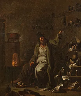 The Alchemist, late 17th-mid 18th century. Creator: Alessandro Magnasco