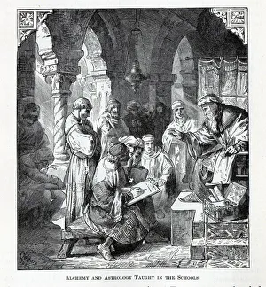 Alchemy Collection: Alchemy and Astrology Taught in the Schools, 1882. Artist: Anonymous