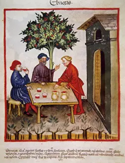 Alcoholism, 14th century. Creator: Unknown
