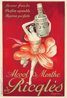 Cappiello Gallery: Alcool de Menthe de Ricqlès, 1924. Creator: Cappiello, Leonetto (1875-1942)