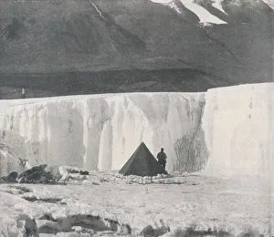 Desolate Prints: Alcove Camp in a Surface Gully of the Taylor Glacier