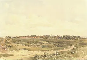 Vast Prints: Aldeburgh Mill and Church, 1884. Creator: Thomas Collier